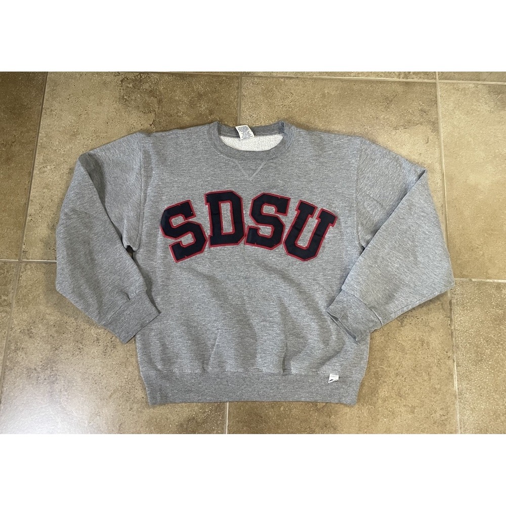 Vintage Russell Athletic Womens S SDSU San Diego State Sweatshirt Made USA 90s